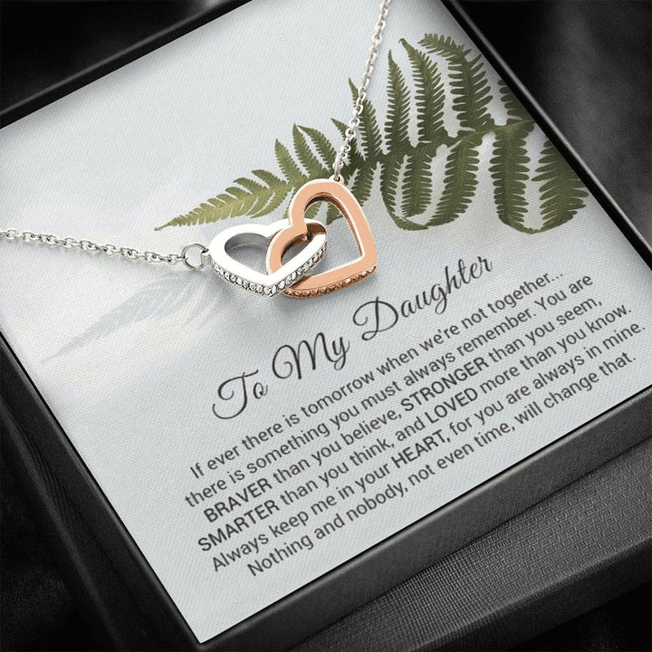 Interlocking Heart Necklace For Daughter - Thegiftio UK