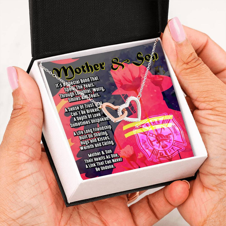 Gift For Mom- Interlocking Heart Necklace - Thegiftio UK