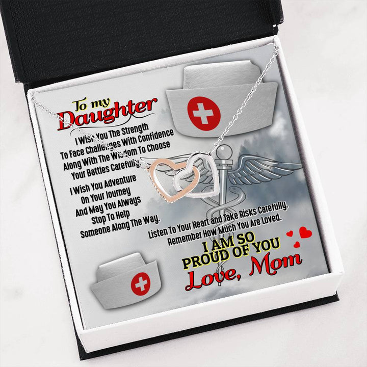 Nurse's Daughter - Interlocking Heart Necklace - Thegiftio UK