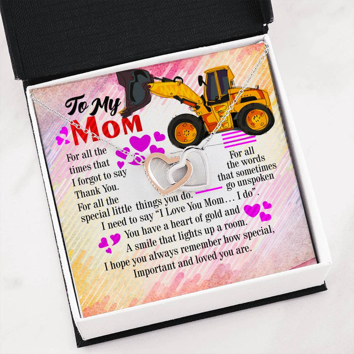Heo's Mom - Interlocking Heart Necklace - Thegiftio UK