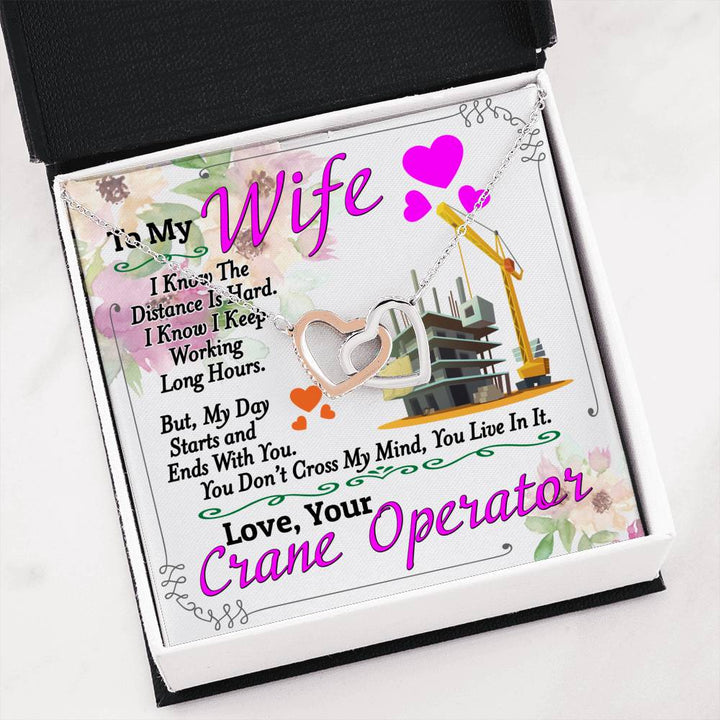 Crane Operator's Wife - Interlocking Heart Necklace - Thegiftio UK