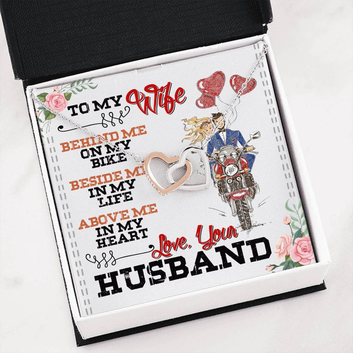 Biker's Wife - Interlocking Heart Necklace - Thegiftio UK