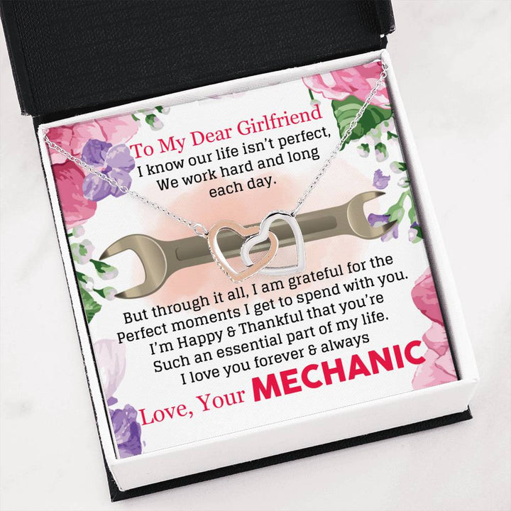 Mechanic's Girlfriend - Interlocking Heart Necklace - Thegiftio UK