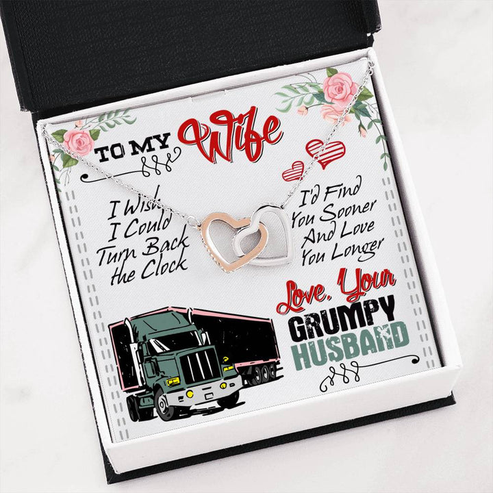 Trucker's Wife - Interlocking Heart Necklace - Thegiftio UK