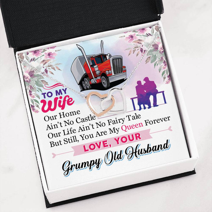 Trucker's Wife - Interlocking Heart Necklace - Thegiftio UK