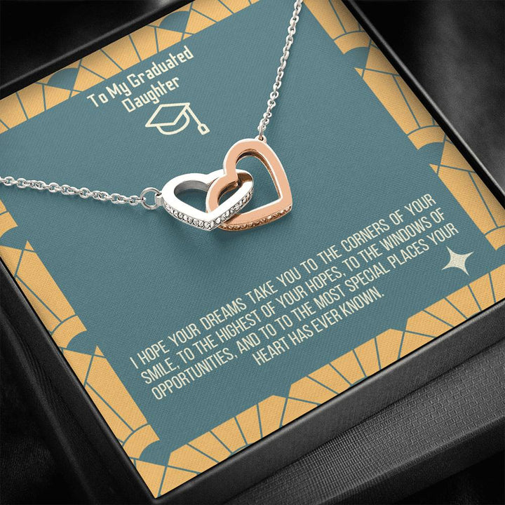 Interlocking Heart For Daughter - I Hope Your Dreams - Thegiftio UK