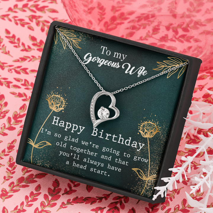 Forever Love Necklace, To My Wife Necklace Gift, Anniversary Gift, Gifts For Her, Christmas Gift For Wife, Birthday Gift, Gift For Wife - Thegiftio UK