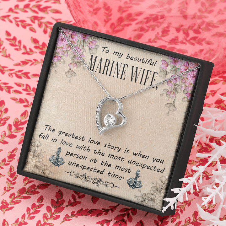 Forever Love Necklace, To My Wife Necklace Gift, Anniversary Gift, Gifts For Her, Christmas Gift For Wife, Birthday Gift, Gift For Wife - Thegiftio UK