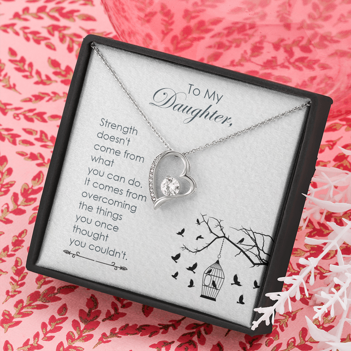 To My Daughter, Beautiful Chapters, Forever Love Necklace, Daughter Necklace, Gift For Daughter, Xmas, Christmas, Daughter Gift From Mom - Thegiftio UK