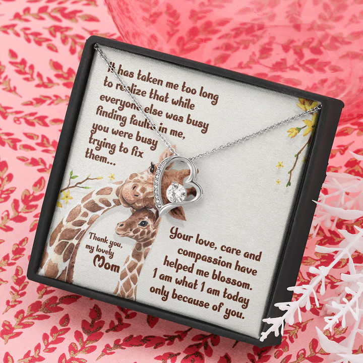 To My Daughter, Beautiful Chapters, Forever Love Necklace, Daughter Necklace, Gift For Daughter, Xmas, Christmas, Daughter Gift From Mom - Thegiftio UK