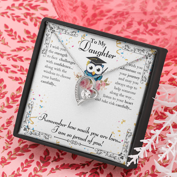 To My Daughter, Beautiful Chapters, Forever Love Necklace, Daughter Necklace, Gift For Daughter, Xmas, Christmas, Daughter Gift From Mom - Thegiftio UK