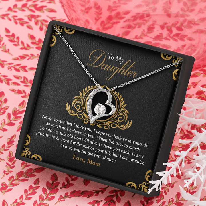 To My Daughter, Beautiful Chapters, Forever Love Necklace, Daughter Necklace, Gift For Daughter, Xmas, Christmas, Daughter Gift From Mom - Thegiftio UK