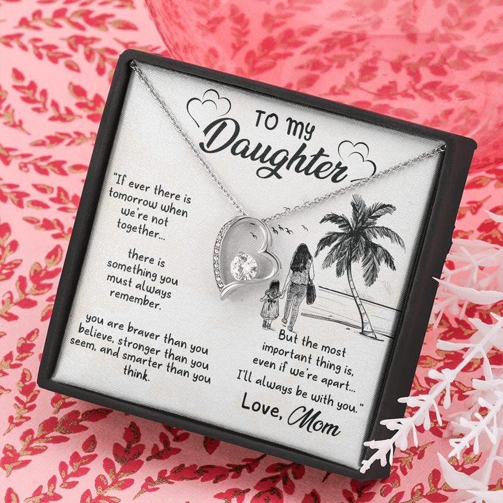 To My Daughter, Beautiful Chapters, Forever Love Necklace, Daughter Necklace, Gift For Daughter, Xmas, Christmas, Daughter Gift From Mom - Thegiftio UK