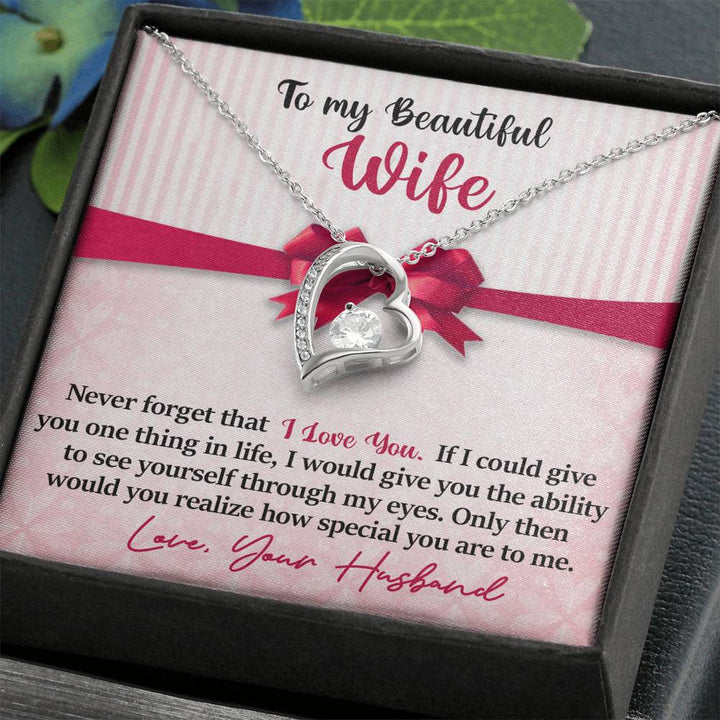To My Wife - I Love You - Forever Love Necklace - Thegiftio UK