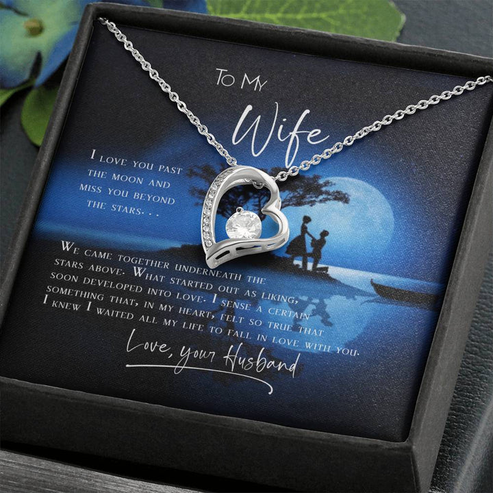 To My Wife Necklace - Anniversary Gift For Wife, Birthday Gift For Wife, Forever Love Necklace Gift Set - Thegiftio UK
