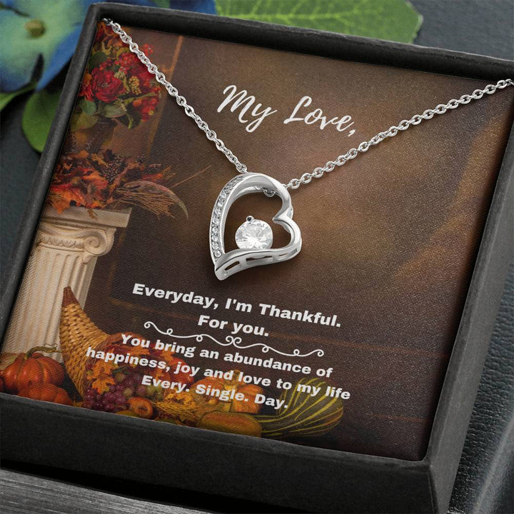 Give A Gift Of Thanks To Your Love - Forever Love Necklace - Thegiftio