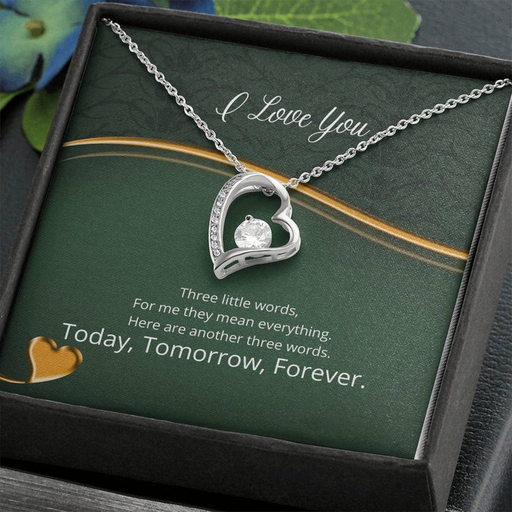 I Love You, Three Little Words - Forever Love Necklace - Thegiftio