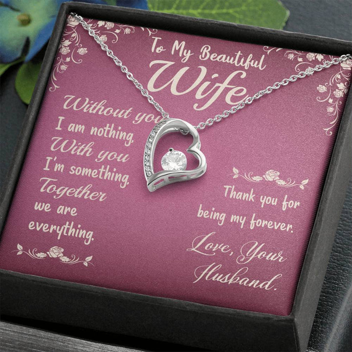 Love Your Husband- Together We Are Everything Forever Love Necklace - Thegiftio UK