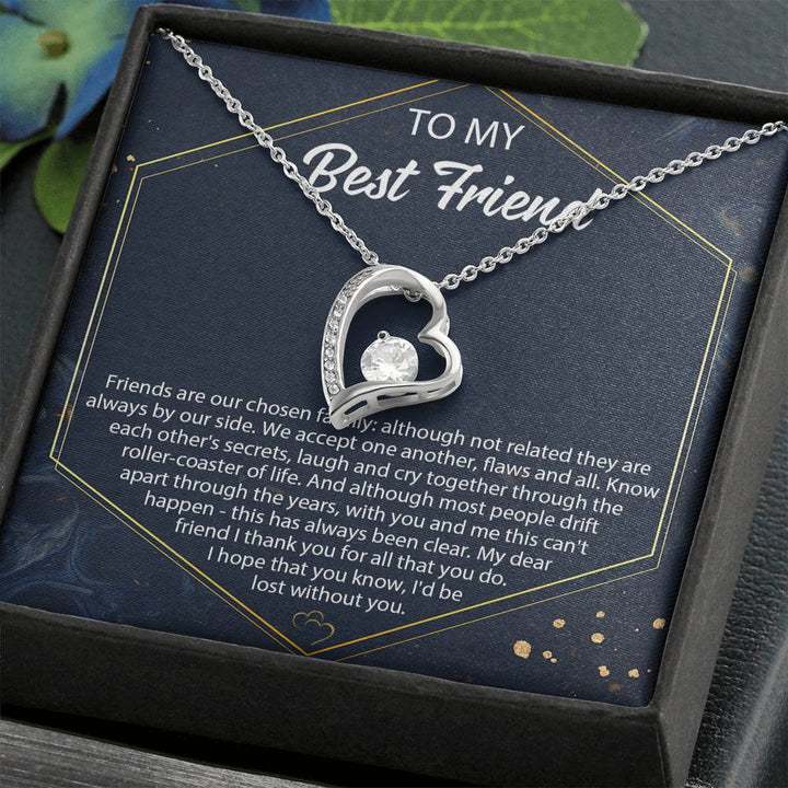 Best Friend Necklace, Best Friend Necklace Personalize, Bff Forever Love Necklace, Best Friend Birthday Necklace Gift, Gift For Best Friend - Thegiftio UK