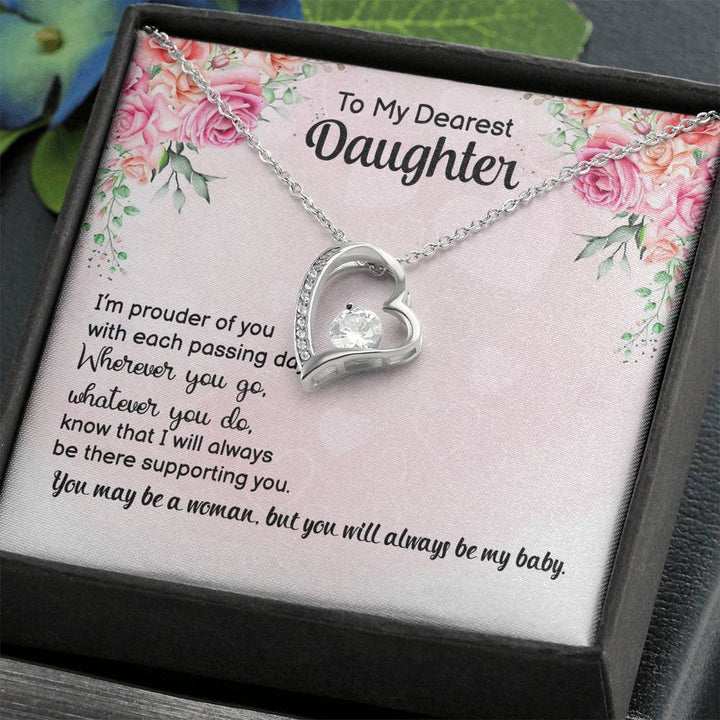 Forever Love Necklace - With Love To My Queen Daughter - Thegiftio UK