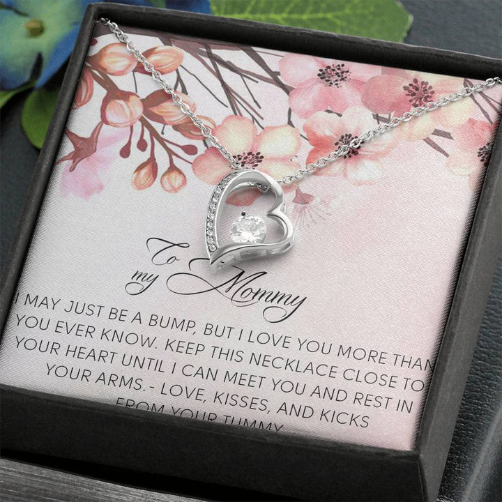 To My Mommy Necklace, To My Mommy Message Card Jewelry,To My Mom Forever Love Necklace,Custom Necklace For Mom, Mommy Birthday Necklace Gift - Thegiftio UK