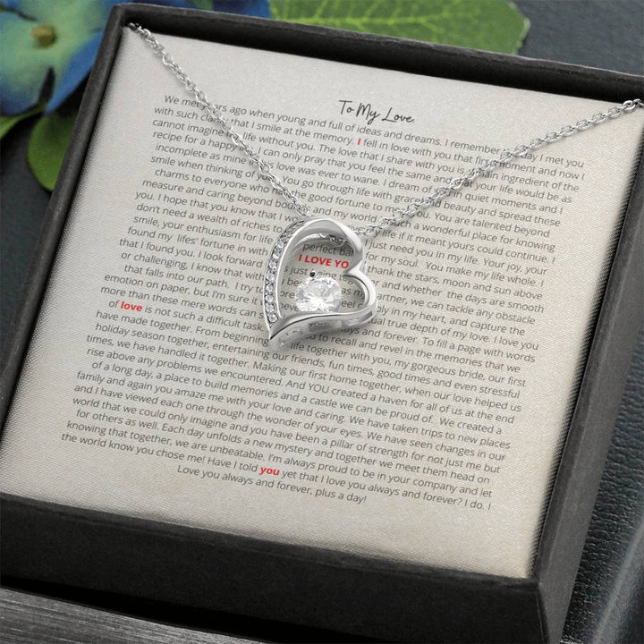 To My Love, Forever Love Necklace - Word Of Love ! - Thegiftio