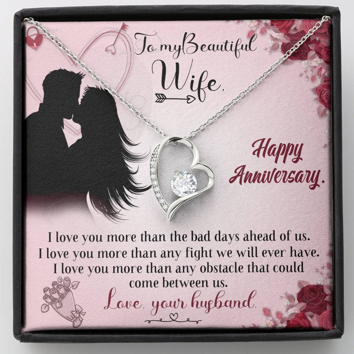 Anniversary Gift For Wife - Necklace For Wife - Forever Love Necklace - Thegiftio UK
