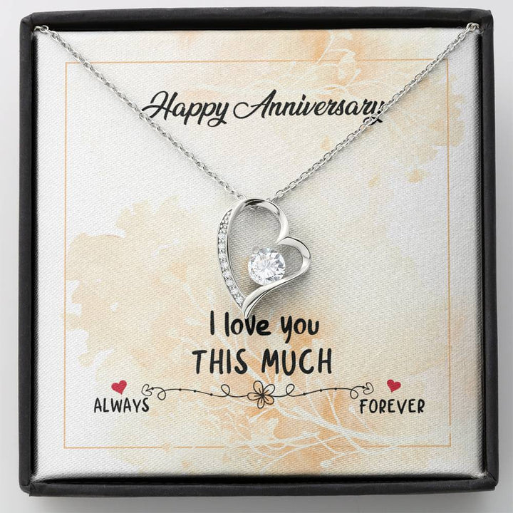 To My Wife Necklace - Anniversary Gift For Wife - Gift For Wife - Forever Love Necklace - Thegiftio UK