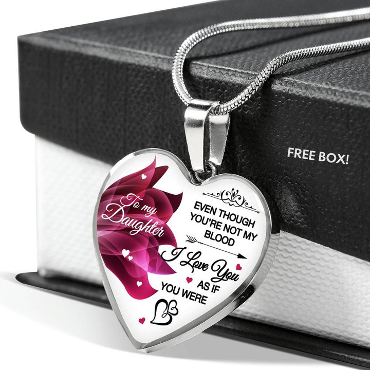 To My Daughter - Beautiful Chapters - Forever Love Necklace, Daughter Necklace, Gifts To Daughter, Daughter Necklace From Mom, Daughter Gift - Thegiftio UK