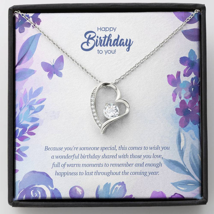 Birthday Edition Wonderful Birthday With Full Of Love! - Forever Love Necklace - Thegiftio UK