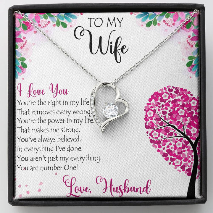 To My Wife I Love You Forever Love Necklace Mother's Day Gift - Thegiftio UK
