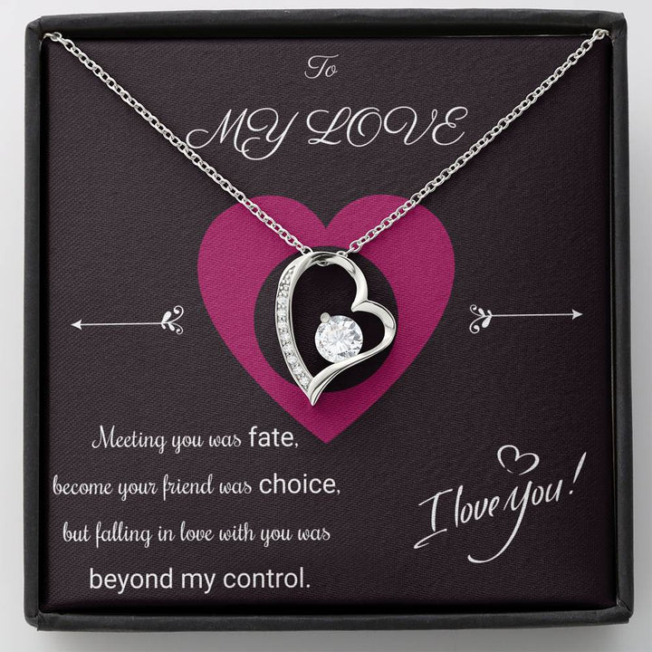 To My Love, Significant Other - Anniversary's Celebration - Valentine Day - Forever Love Necklace - Thegiftio