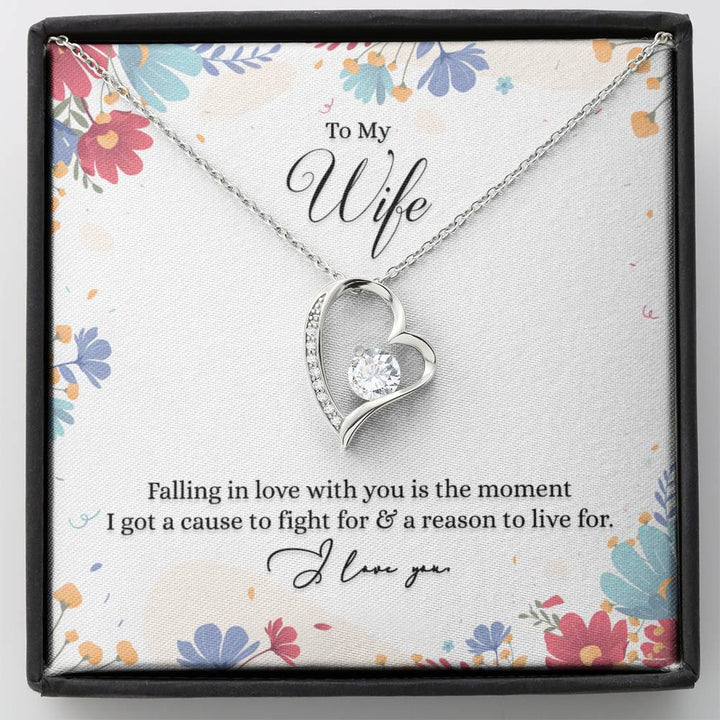 To My Wife - Forever Love Necklace - Gift For Wife - Necklace For Wife - Thegiftio UK