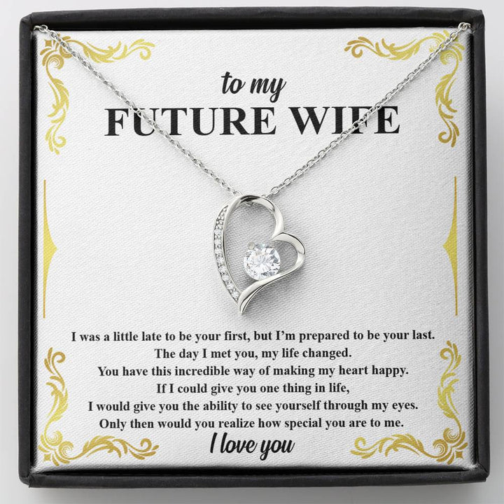 Future Wife Gift - Engagement Gift - Wedding Gift - Anniversary Gift - New Wife Gift - Wife Jewelry Gift - Birthday Gift - Necklace For My Wife - Anniversary Necklace - Wife Gift Ideas - Diamond Gift - Forever Love Necklace - Wife Gift - Thegiftio UK