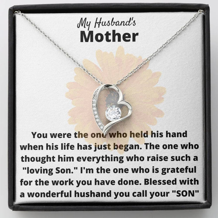 Husband's Mother Necklace, Forever Love Necklace - Thegiftio UK