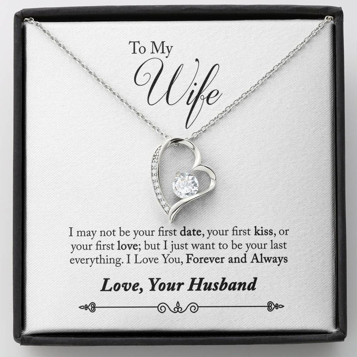 To My Wife Alluring Beauty Necklace Gift From Husband With Message Card And Gift Box | Surprise Gift | Forever Love Necklace | Jewelry - Thegiftio UK