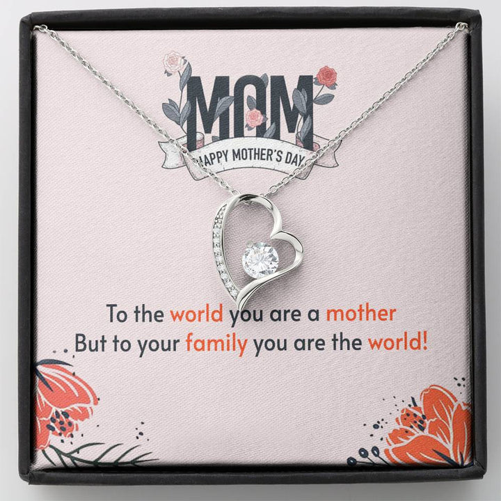 To My Mother - Forever Love Necklace - Gift For Mom - Mother's Day Gift - Necklace For Mom - Thegiftio UK