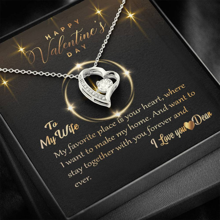 To My Wife - I Love You Forever Love Necklace. - Thegiftio UK