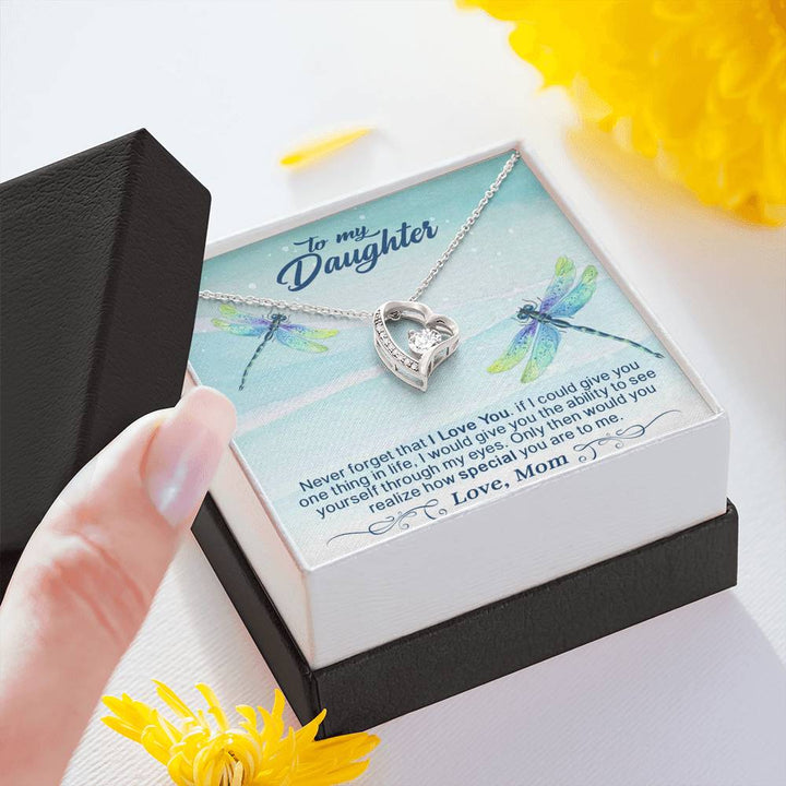 To My Daughter - Never Forget That I Love You Forever Love Necklace - Thegiftio UK