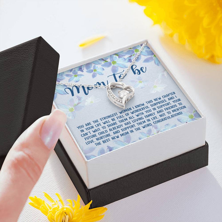 Mom To Be Gift New Mommy Necklace Forever Love Necklace - Thegiftio UK