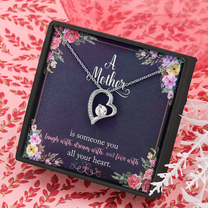 To My Mom, Forever Love Necklace, Mother Necklace, Gift For Mother, Xmas, Christmas, Personalized Gift To My Mom - Thegiftio UK