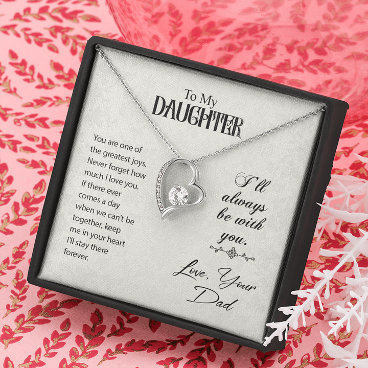 To My Daughter, Beautiful Chapters, Forever Love Necklace, Daughter Necklace, Gift For Daughter, Xmas, Christmas, Daughter Gift From Dad - Thegiftio UK