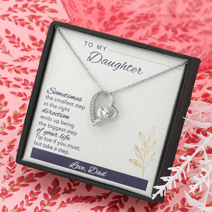 To My Daughter, Beautiful Chapters, Forever Love Necklace, Daughter Necklace, Gift For Daughter, Xmas, Christmas, Daughter Gift From Dad - Thegiftio UK