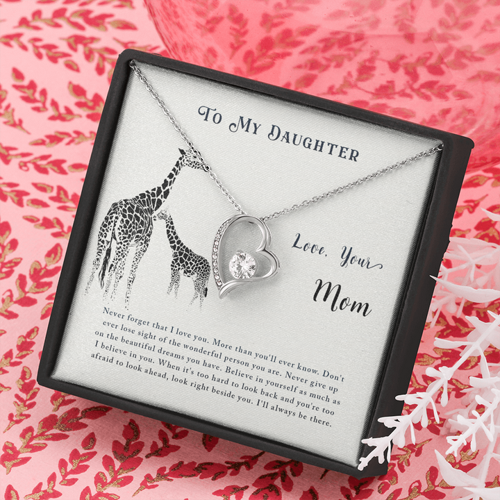 To My Daughter, Beautiful Chapters, Forever Love Necklace, Daughter Necklace, Gift For Daughter, Xmas, Christmas, Daughter Gift From Mom - Thegiftio UK