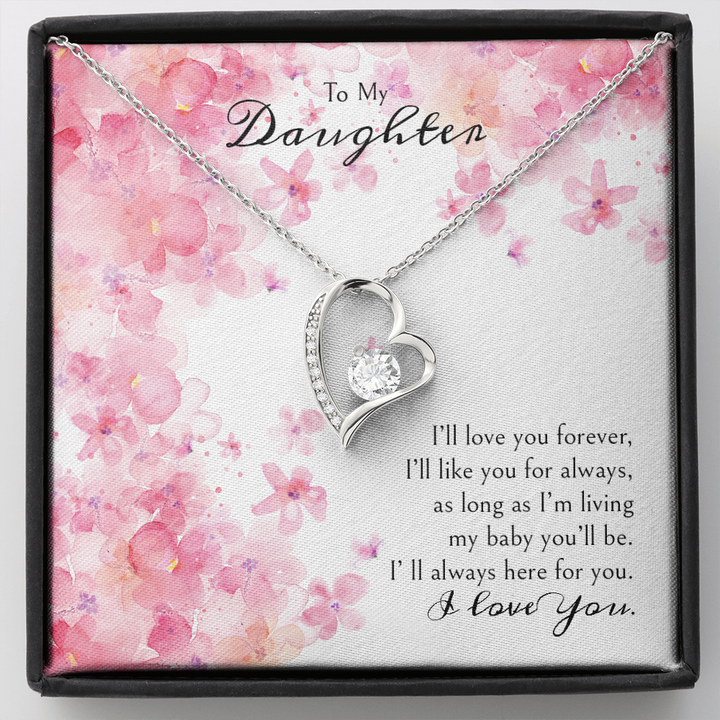 "A Gift For A Daughter" Forever Love Necklace - I’Ll Love You Forever… - Thegiftio UK