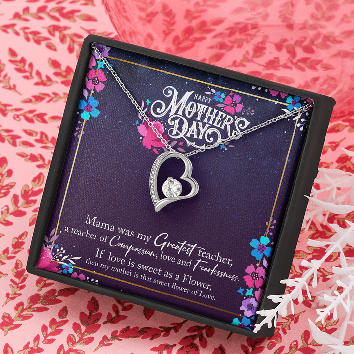 To My Mom, Forever Love Necklace, Mother Necklace, Gift For Mother, Xmas, Christmas, Personalized Gift To My Mom - Thegiftio UK