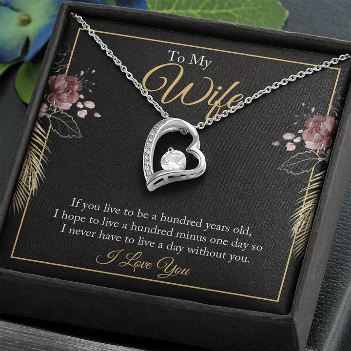 To My Wife - I Love You - Forever Love Necklace - Thegiftio UK