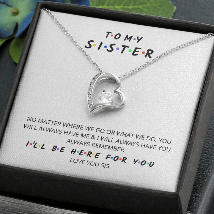 Forever Love Necklace, Necklace For My Sister, Brother To Sister Gift, Birthday Gift For Sister, Christmas Present For Sister, - Thegiftio UK