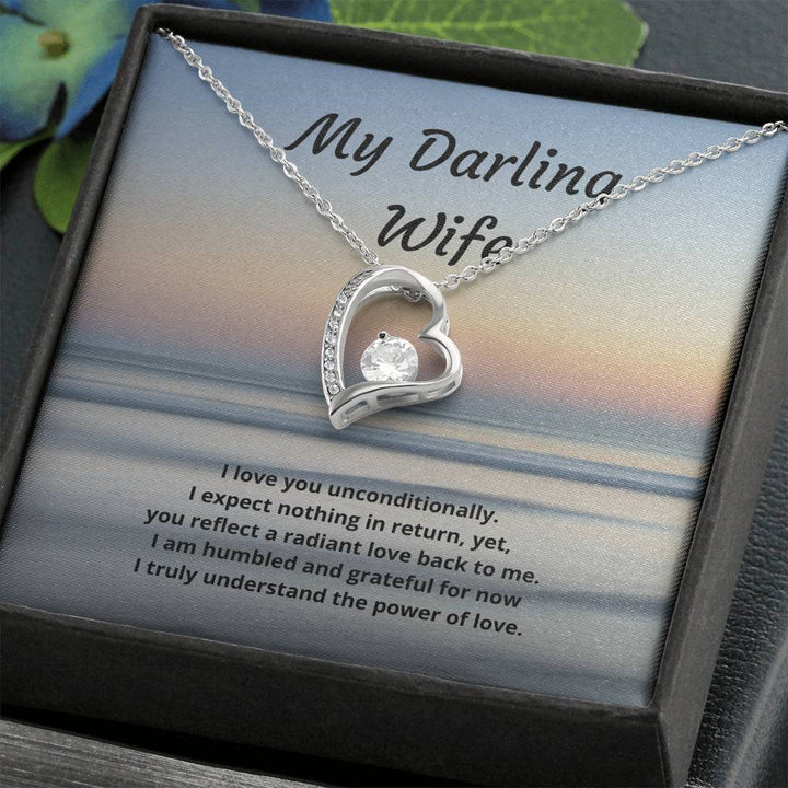 Darling Wife ~ Forever Love Necklace ~ Unconditional Love - Thegiftio UK