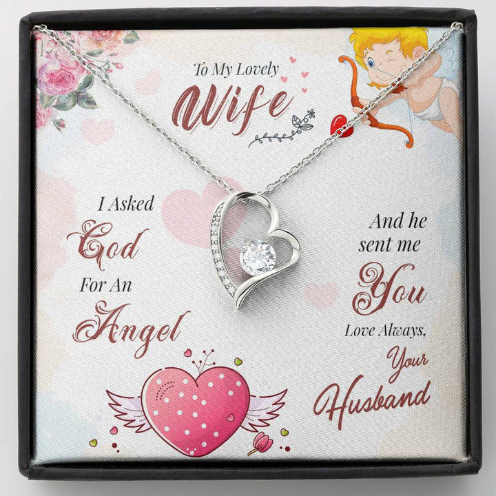 To My Lovely Wife - Love Always Your Husband - Forever Love Necklace - Thegiftio UK